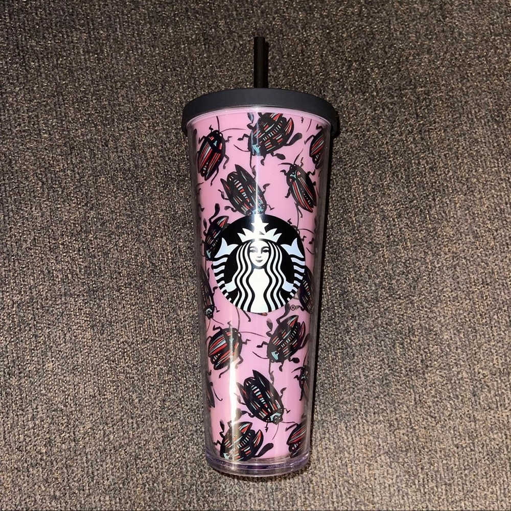 Starbucks Beetle Bug Pink Cup. RARE